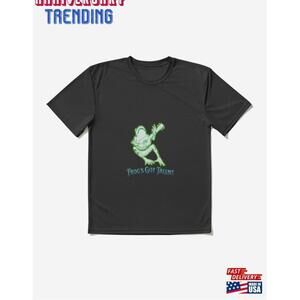 Frogs Got Talent Guitar Playing Amphibian Tshirt Active Unisex